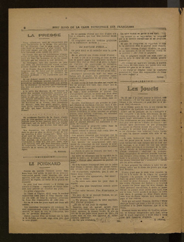 L'Echo de la Ligue patriotique des Françaises - Année 1920