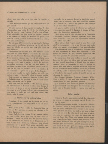 Année 1927. Bulletin de l'Union des blessés de la face "Les Gueules cassées"