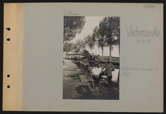 Vacherauville. Le pont sur le canal de l'Est
