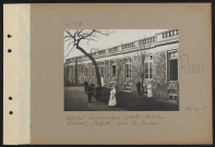 Rueil. Hôpital britannique Stell. Pavillon central ; façade sur le jardin