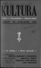 Kultura (1961, n°1(159) - n°12(170))  Sous-Titre : Szkice - Opowiadania - Sprawozdania  Autre titre : "La Culture". Revue mensuelle