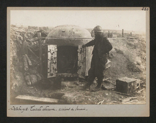 Tourelle allemande. Environs de Souain