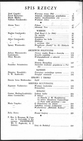 Kultura (1966, n°1 - n°12)  Sous-Titre : Szkice - Opowiadania - Sprawozdania  Autre titre : "La Culture". Revue mensuelle