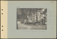 Camp de la Noblette (est de Cuperly, près du carrefour des routes de Suippes à Châlons et de Cuperly à La Cheppe). Camp d'aviation. Baraquements et cagnas des aviateurs