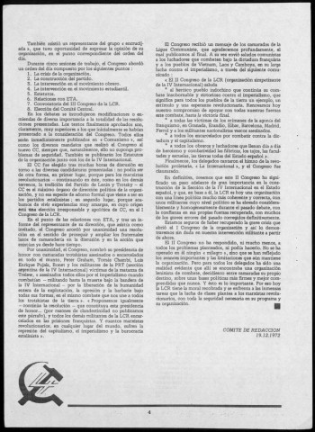 Combate (1973 : mars-avril, août, octobre). Sous-Titre : organo de la Liga comunista revolucionaria. Edición para Francia
