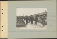 Mont Frenet (près et au nord-est de Cuperly). Hôpital d'évacuation d'armée. Mission russe visitant l'hôpital. Au premier plan, au centre, monsieur Protopopoff, vice-président de la Douma