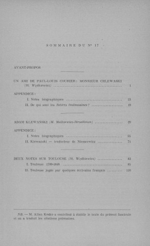 Bulletin (1959; n°17)  Sous-Titre : Académie Polonaise des Sciences et Lettres. Centre polonais de recherches scientifiques de Paris