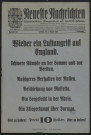 Neueste Nachrichten : Alpenländisches Morgenblatt mit Handels-Zeitung. Nummer 205. Freitag, den 4. August 1916. Wieder ein Luftangriff auf England