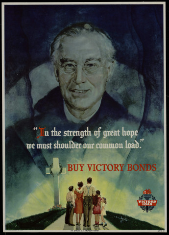 In the strength of great hope we must shoulder our common load : buy Victory Bonds