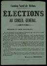 Elections au Conseil général : Horace de Choiseul
