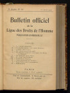 Août 1905 - Bulletin officiel de la Ligue des Droits de l'Homme