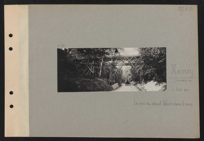 Mamey (environs de). Le pont du colonel Valentin dans le ravin