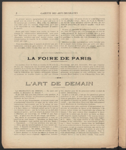 Gazette des arts déco - Année 1919 fascicule 34-39/40
