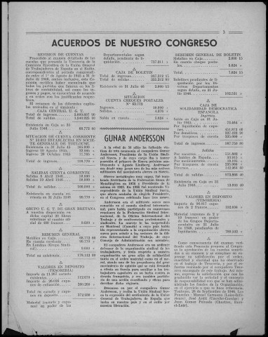 Boletín de la Unión general de trabajadores de España en exilio (1947 ; 27-38). Autre titre : Suite de : Boletín de la Unión general de trabajadores de España en Francia y su imperio