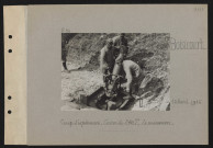 Boisicourt. Camp d'expériences : canon de 240T ; la manœuvre