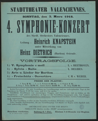Stadttheater Valenciennes : 4. Symphonie-Konzert