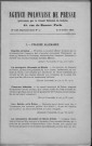 Agence Polonaise de Presse (1912, n° 128- n°133)  Sous-Titre : patronné par le Conseil National de Galicie