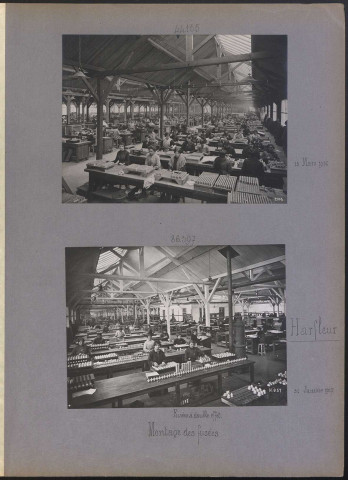 Harfleur. Montage des fusées