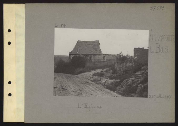 Aizecourt-le-Bas. L'église