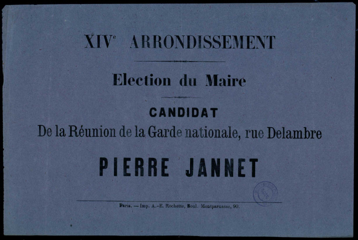 Election du Maire : Pierre Jannet