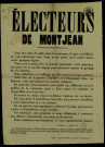 Electeurs de Montjean… Vous connaissez nos intentions…