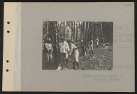 Forêt de Compiègne (près La Croix Saint-Ouen). Soldats annamites employés à l'exploitation forestière