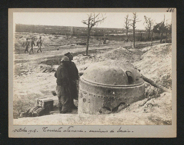 Tourelle allemande. Environs de Souain