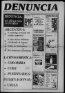 Denuncia. N°10. 1 de Junio 1976. Sous-Titre : Órgano del movimiento antimperialista por el socialismo en Argentina