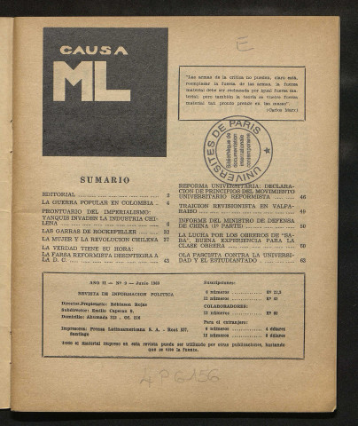 Causa ML - 1969
