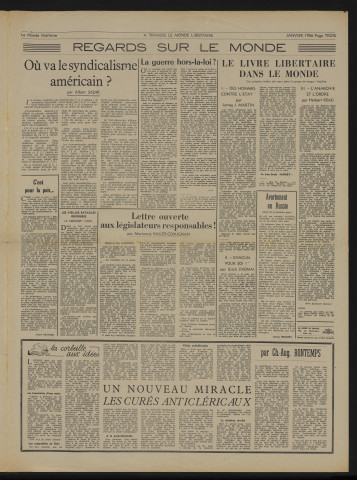 1956 - Le Monde libertaire