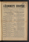 Année 1916 L'Economiste européen