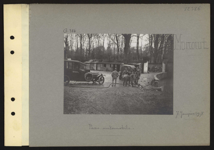 Morcourt. Parc automobile
