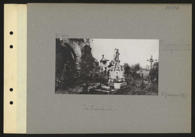 Marquivillers. Le cimetière