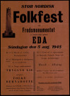 Folkfest vid Fredsmonumentet å svensk-norska gränsen EDA