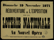 Réouverture de l'exposition de la Loterie nationale au nouvel Opéra