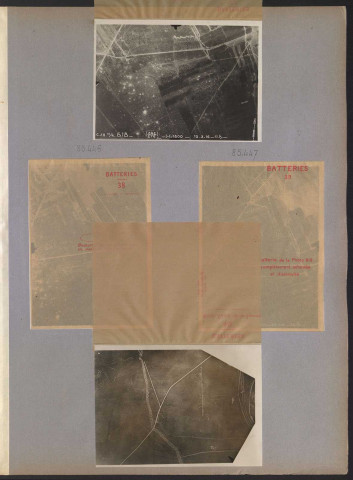 [38. Etapes de construction de batteries. Batterie sous bois (Région est de Reims)]
