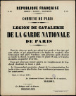 N°321. Légion de cavalerie de la Garde nationale de Paris