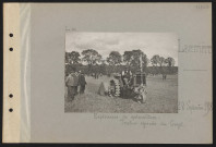 Laverrière. Expériences de motoculture : tracteur agricole du Creuzot