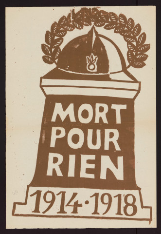 Mort pour rien 1914-1918