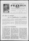 Monument du souvenir de Prayols (1989 : n° 9). Sous-Titre : organe de la Confédération d'Amicales Départementales d'Anciens Guerilleros Espagnols en France (F.F.I.)