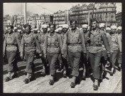 Marseille libérée, 29 août 1944. Défilé des taborgs du Général de Montsabert