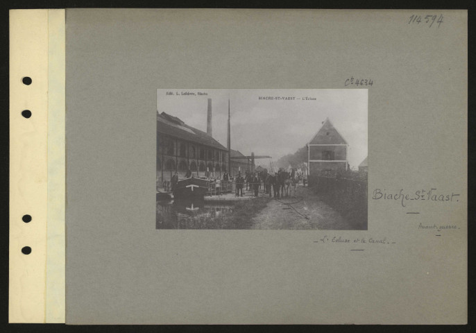 Biache-Saint-Vaast. L'écluse et le canal