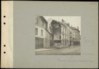 Nancy. Maison 50 rue Jeanne d'Arc bombardée le 1er janvier