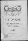 Historique du 112ème régiment territorial d'infanterie