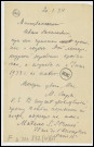 1934. Documents divers, correspondances de В. Бурцев, В. Метакса, М. Струве, М. Алданов, И. ЕфреMов...