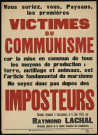 Vous seriez, vous paysans, les premiers victimes du communisme... Discours... Raymond Lachal