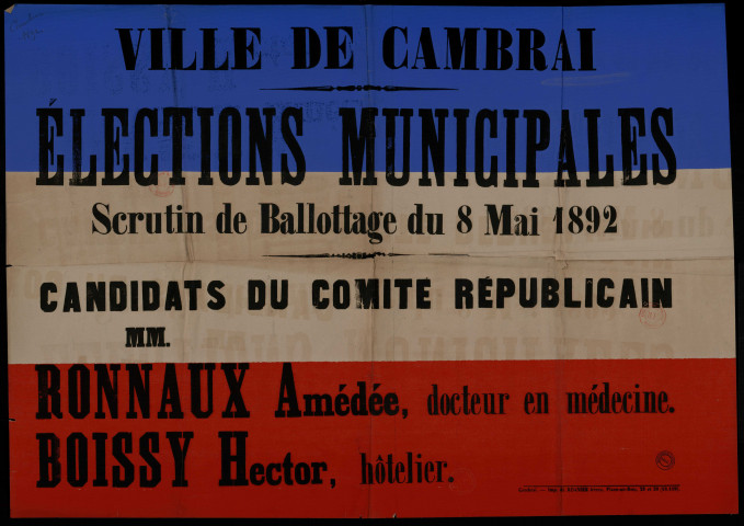 Élections Municipales : Candidats du Comité Républicain