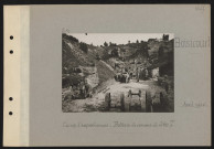 Boisicourt. Camp d'expériences : batterie de canons de 240T