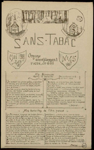 Sans tabac : n° 45, Sous-Titre : Organe aimablement rosse