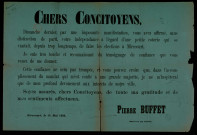 Soyez assurés De toute ma gratitude et de mes sentiments affectueux Pierre Buffet
